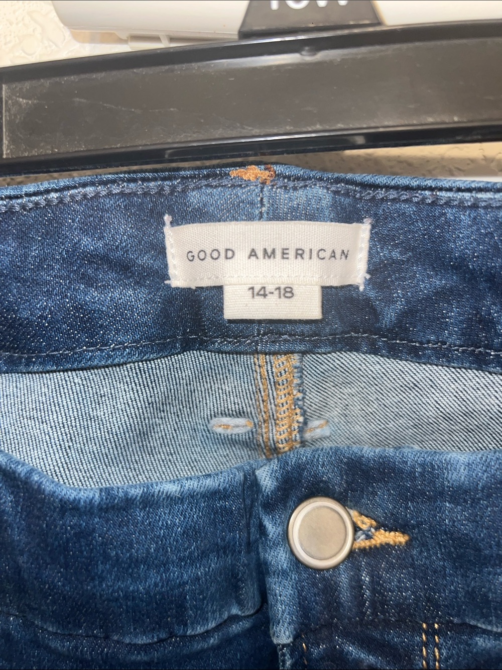 Good American Women's Dark Blue Stretch Denim Jeans - Picture 8 of 8